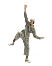 Load image into Gallery viewer, Printed Mechanic Jumper - Olive Green