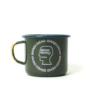 Load image into Gallery viewer, Speed Text Enamel Mug - Forest Green