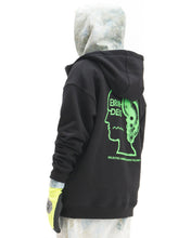 Load image into Gallery viewer, Half Zip Hoodie - Washed Black
