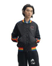 Load image into Gallery viewer, Brain Dead Records Embroidered Satin Club Jacket - Black

