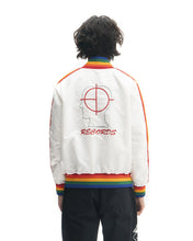 Load image into Gallery viewer, Brain Dead Records Embroidered Satin Club Jacket - White

