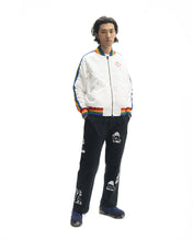 Load image into Gallery viewer, Brain Dead Records Embroidered Satin Club Jacket - White
