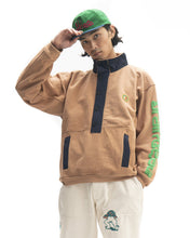 Load image into Gallery viewer, Global Works Snap Mock Neck Pullover - Brown
