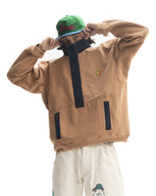 Load image into Gallery viewer, Global Works Snap Mock Neck Pullover - Brown
