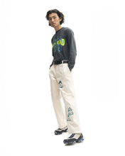 Load image into Gallery viewer, Mushroom Embroidery Herringbone Military Pant - Natural
