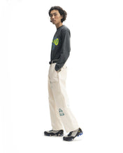 Load image into Gallery viewer, Mushroom Embroidery Herringbone Military Pant - Natural
