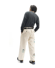 Load image into Gallery viewer, Mushroom Embroidery Herringbone Military Pant - Natural
