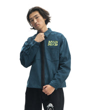 Load image into Gallery viewer, Mushroom Embroidered Full-Zip Corduroy Shirt Jacket - Rain
