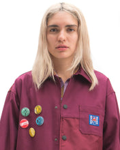 Load image into Gallery viewer, Paneled Chore Coat - Raspberry
