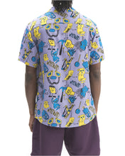 Load image into Gallery viewer, Caricatures Short Sleeve Hawaiian Shirt - Washed Plum

