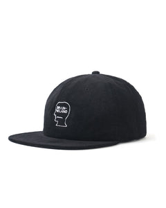Brain Milano Corduroy Six Panel Hat - Black