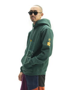 Brain Dead x The North Face Drop Shoulder PO Hoodie - Night Green