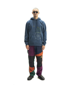 Brain Dead x The North Face Drop Shoulder PO Hoodie - Shady Blue