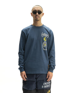 Brain Dead x The North Face Long Sleeve Tee - Shady Blue