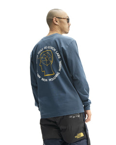 Brain Dead x The North Face Long Sleeve Tee - Shady Blue