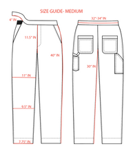 Load image into Gallery viewer, Hard/Software Velcro Carpenter Pant - Orange Canvas
