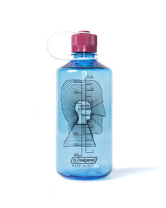 32Oz Nalgene Water Bottle - Blue Body Magenta Cap